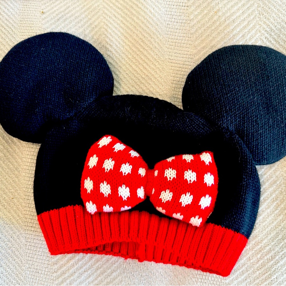 Mickey and Minnie ear beanies